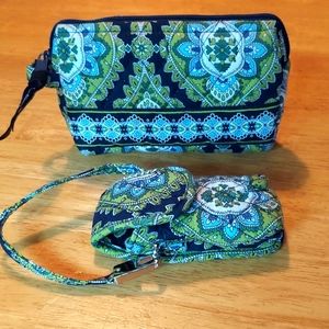 Vera Bradley cellphone case and cosmetic case
